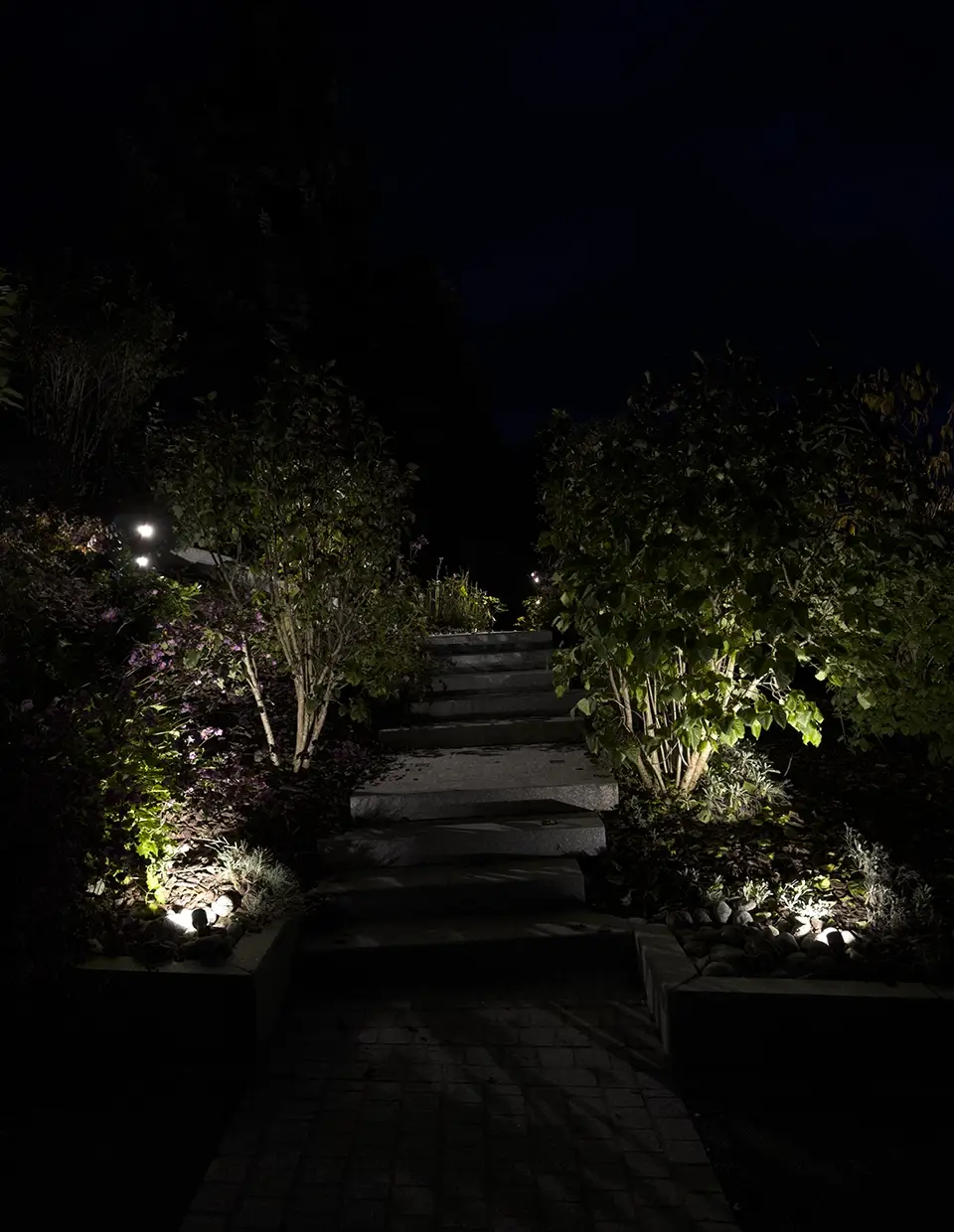Éclairage extérieur jardin