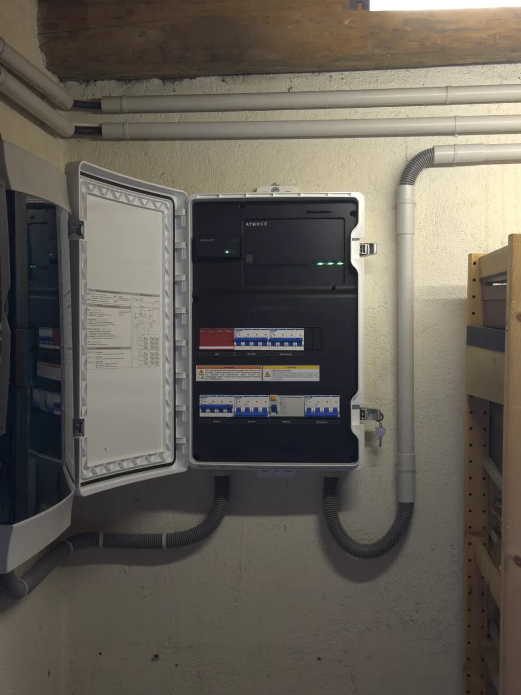 Tableau électrique d'une installation solaire